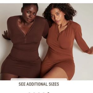 SKIMS Sleep Henley Dress